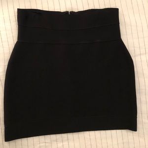 Herve Leger Bandage Black Miniskirt